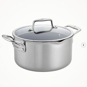 Zwilling Clad CFX, 6 qt, Non-stick, Stainless Steel Ceramic Dutch Oven